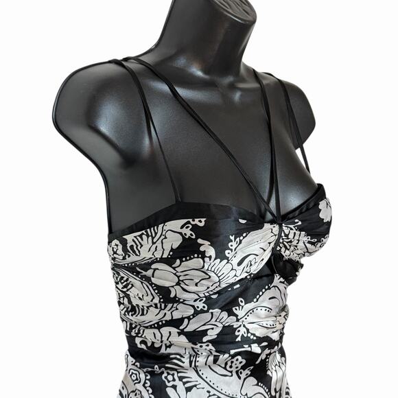 VINTAGE Y2K SILK SATIN CAMI BLOUSE TOP BY MARCIANO BOHO FAIRY WHIMSIGOTH RETRO S - Picture 2 of 5